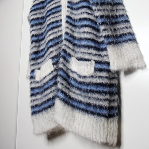 BNWT SS22 MARNI GROOVY STRIPED MOHAIR CARDIGAN 42 - Picture 6 of 11
